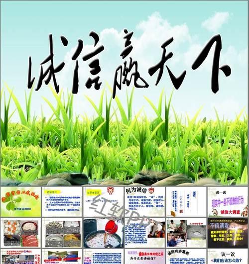 一颗诚信之心（一个小男孩的成长故事）