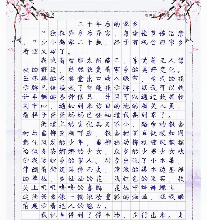二十年后的家乡（回到童年的足迹）