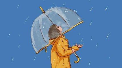 窗外雨点滴滴答