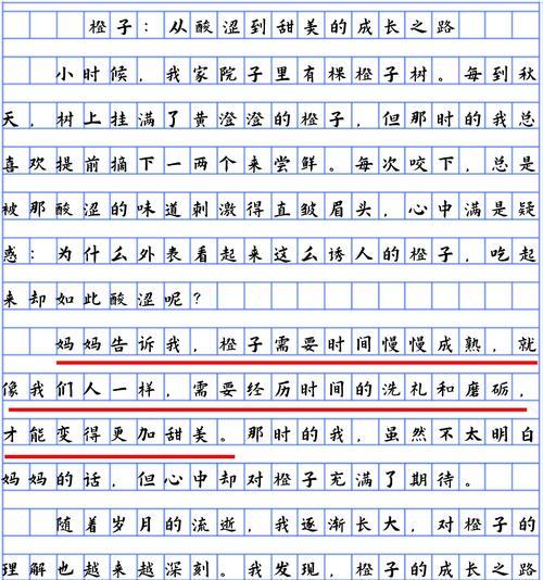 我的成长经历