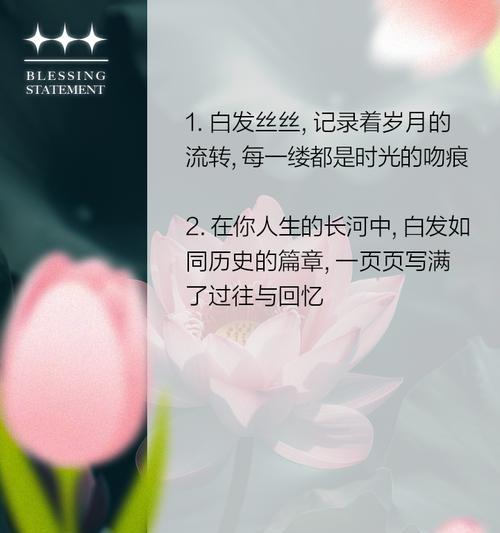 主题：那一缕白发