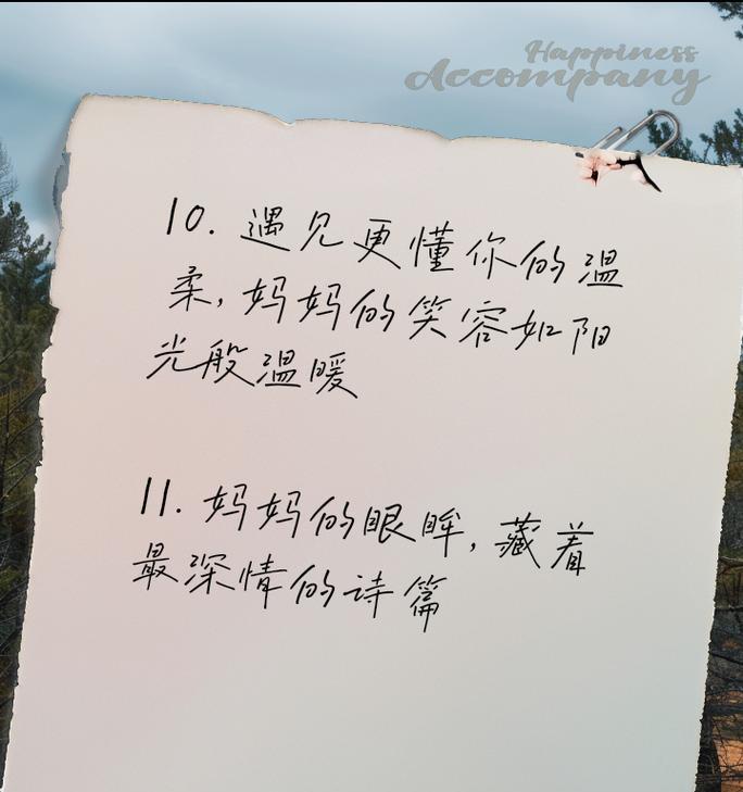 母爱的力量（我的妈妈是最温暖的依靠）